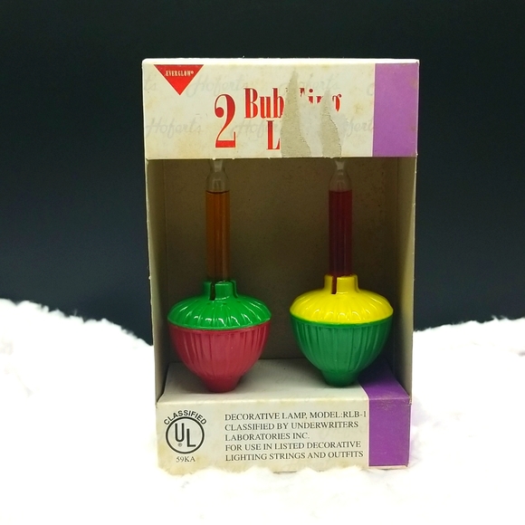 J Hofert's Everglow Set of 2 C7 Bubbling Lites 120V Replacement Light Bulbs - Picture 2 of 13